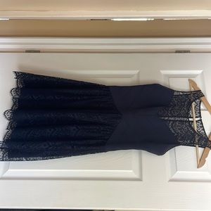 Navy lace dress